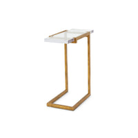 Villa & House Hudson Accent Table, Gold Leaf