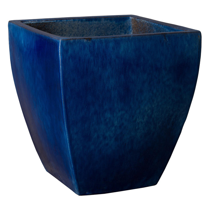 Design Shop Teal Square Planter 19", Set of 3