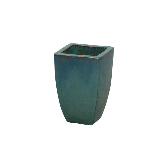Design Shop Teal Square Planter 9.5"