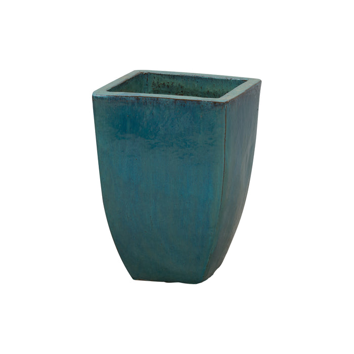 Design Shop Distressed White Square Planter 13"