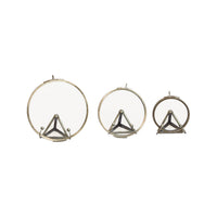 Design Shop Botanist Display Frames, Antique Brass, 3" to 5", Set of 3