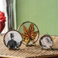 Design Shop Botanist Display Frames, Antique Brass, 3" to 5", Set of 3