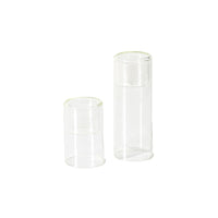 Design Shop Inset Candleholder 2.5"x 6.25", Set of 2