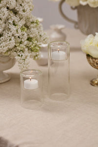 Design Shop Inset Candleholder 2.5"x 3.75", Set of 2