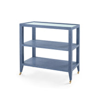 Villa & House Isadora Console Table with Glass Top, Navy Blue