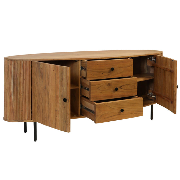 Acacia Sideboard with 2 Doors and 3 Drawers