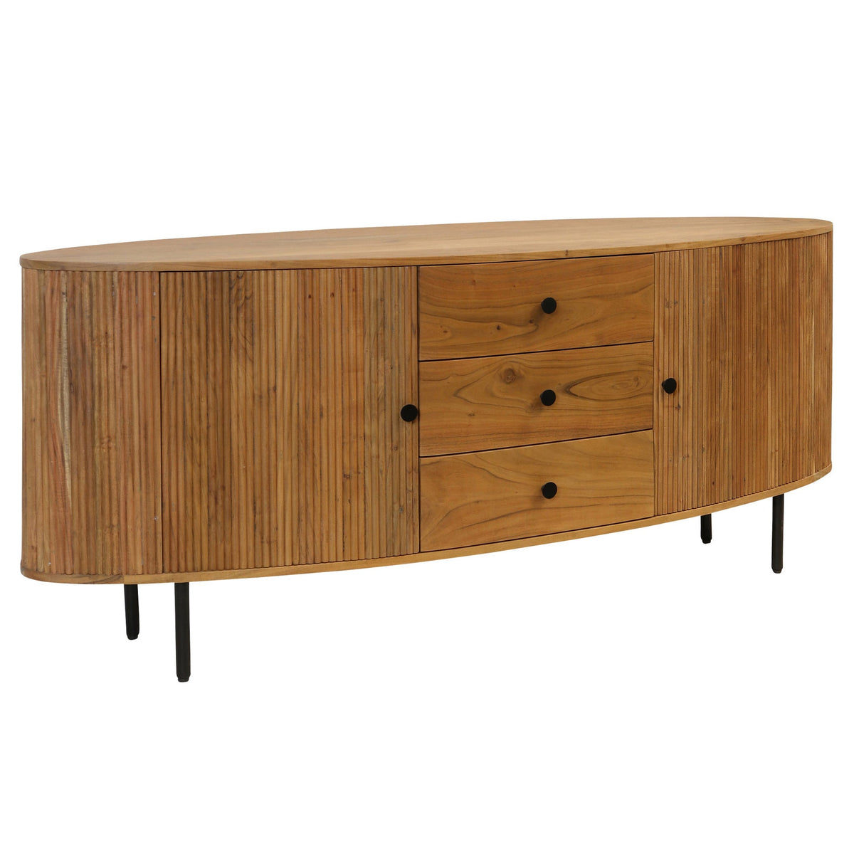 Acacia Sideboard with 2 Doors and 3 Drawers
