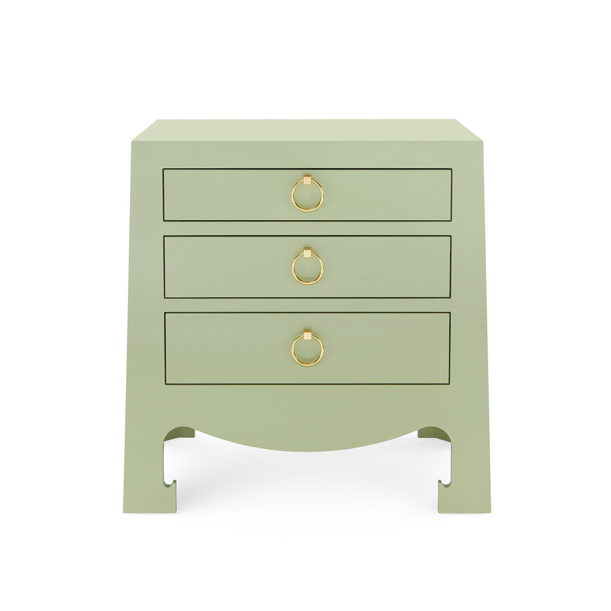Villa & House Jacqui 3-Drawer Side Table, Heritage Spring Green