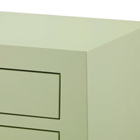 Villa & House Jacqui 3-Drawer Side Table, Heritage Spring Green