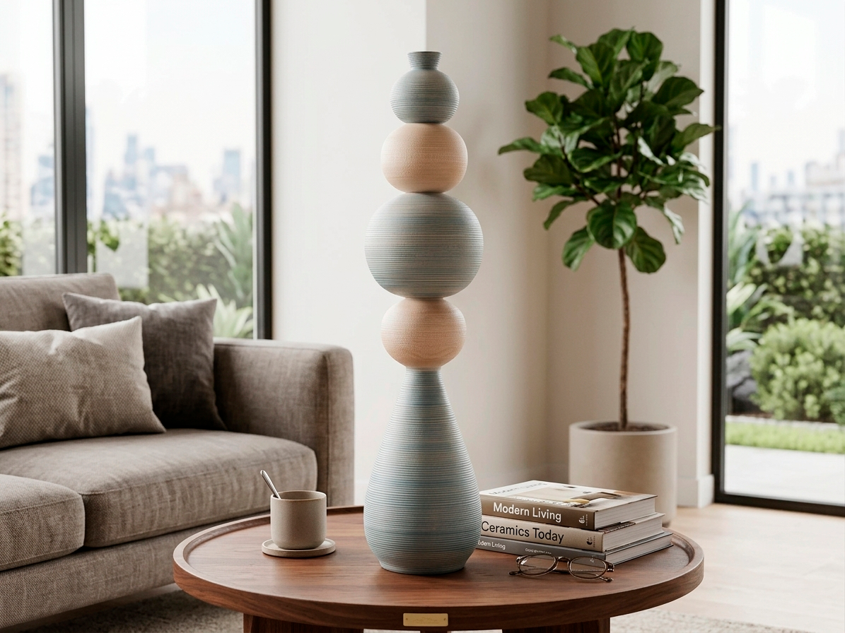 Ringling Large Blue-Gray Vase