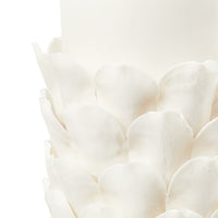 Villa & House Jasmine Lamp with Shade 17-inch White Linen, with Gold, Blanc de Chine