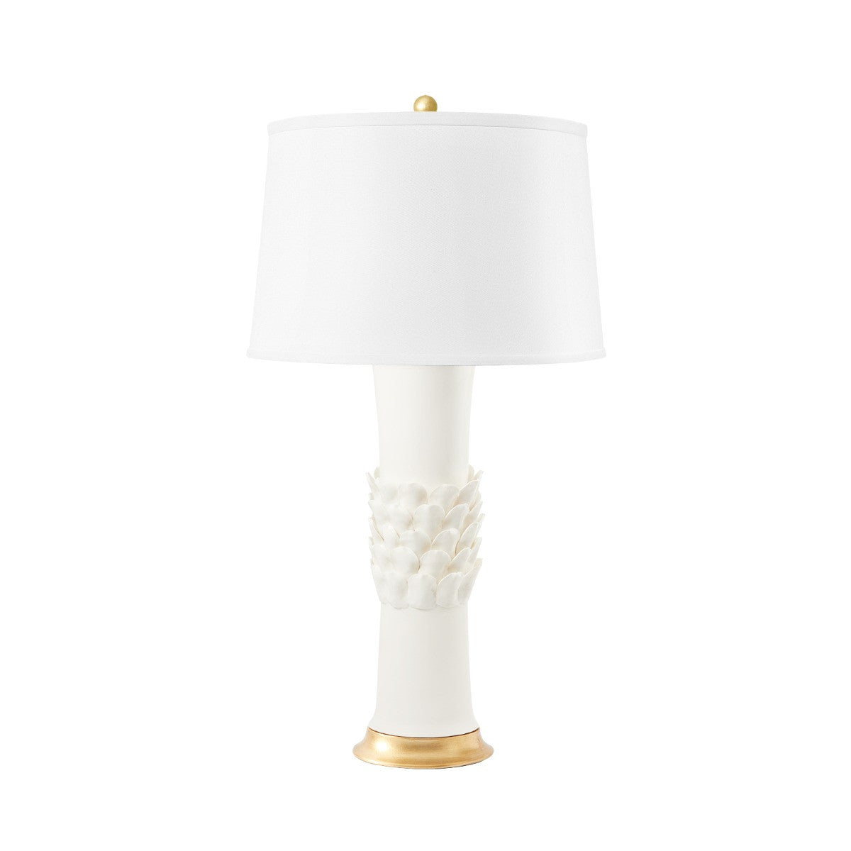 Villa & House Jasmine Lamp Without Shade, Blanc de Chine