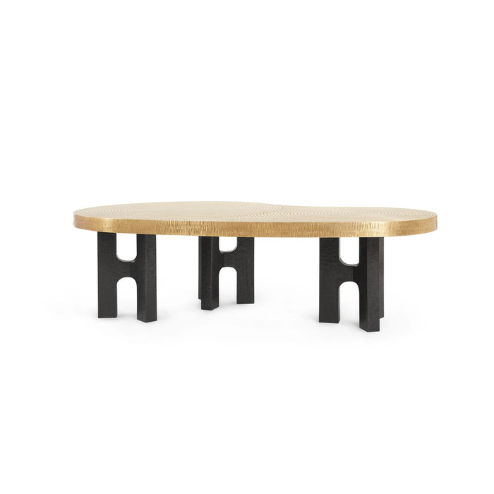 Villa & House Jacob Coffee Table, Antique Brass