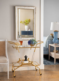 Villa & House Jepson Bar Cart, Gold Leaf