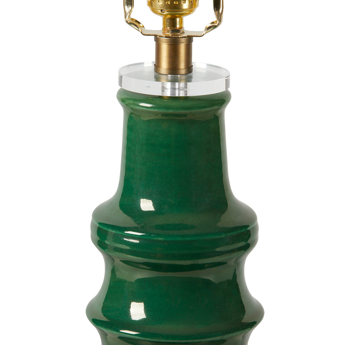 Villa & House Jesse Lamp with Shade 16-inch White Linen, with Gold, Sherwood Forest