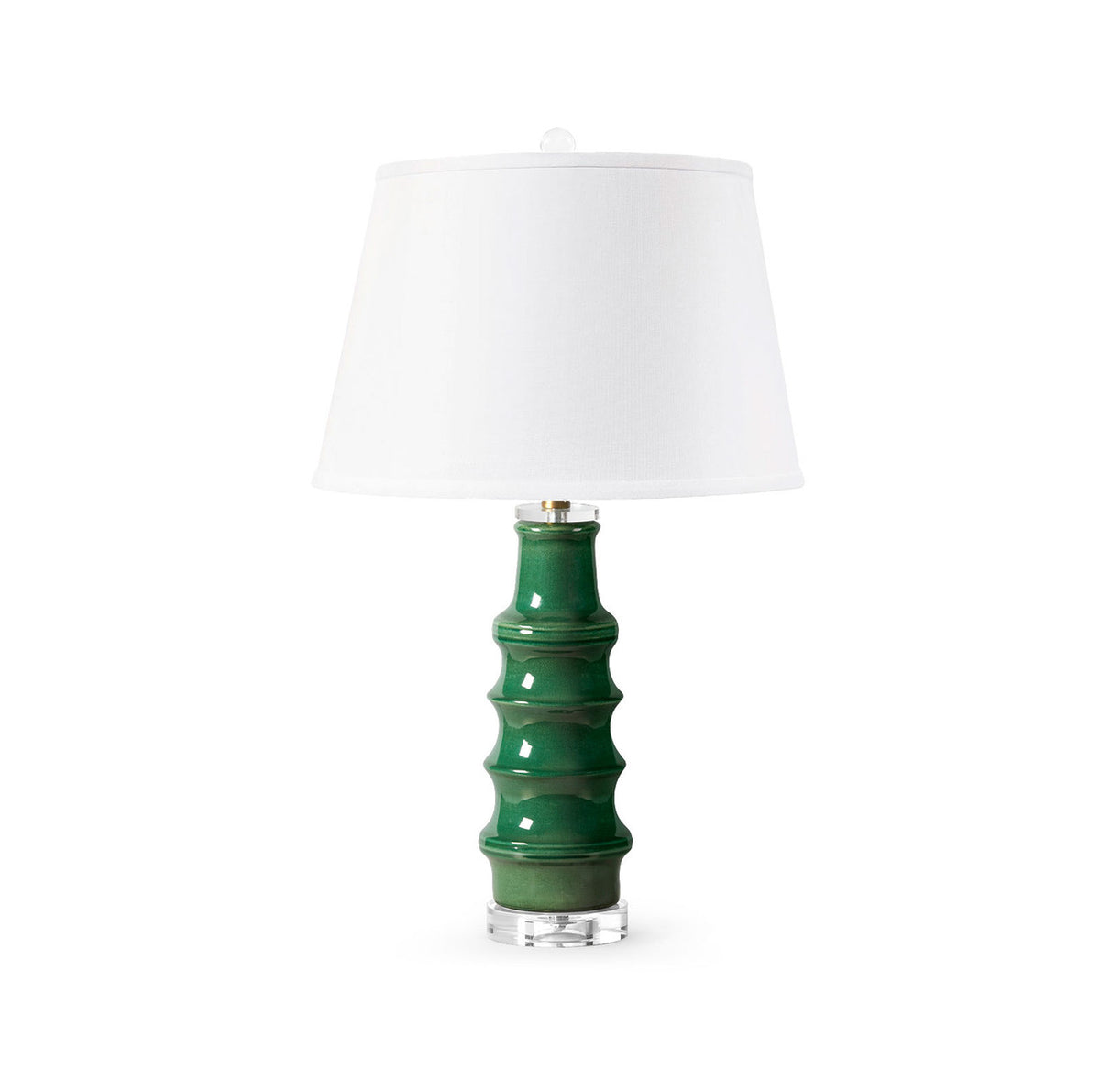 Villa & House Jesse Lamp with Shade 16-inch White Linen, with Gold, Sherwood Forest