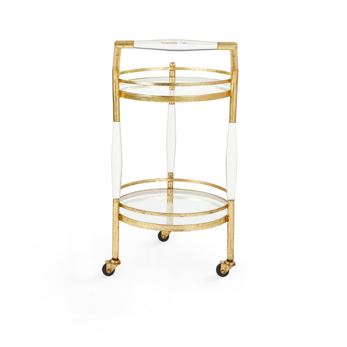 Villa & House Jane Bar Cart, Gold Leaf