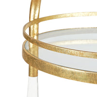Villa & House Jane Bar Cart, Gold Leaf