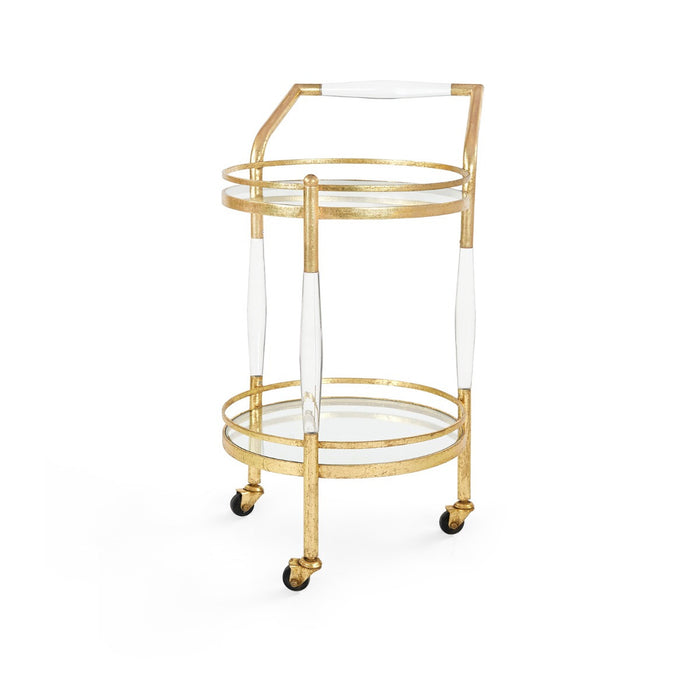 Villa & House Jane Bar Cart, Gold Leaf