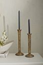Design Shop Krysos Candlestick 4.75"x 12.5", Set of 2