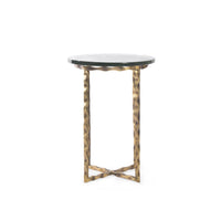 Villa & House Kyra Accent Table, Antique Brass