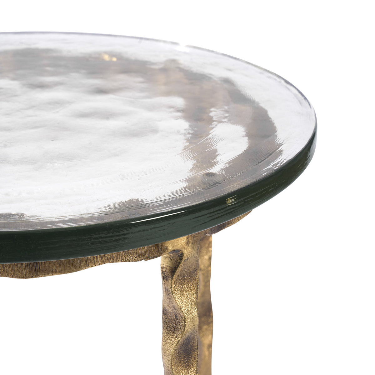Villa & House Kyra Accent Table, Antique Brass