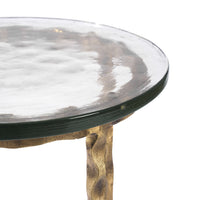 Villa & House Kyra Accent Table, Antique Brass