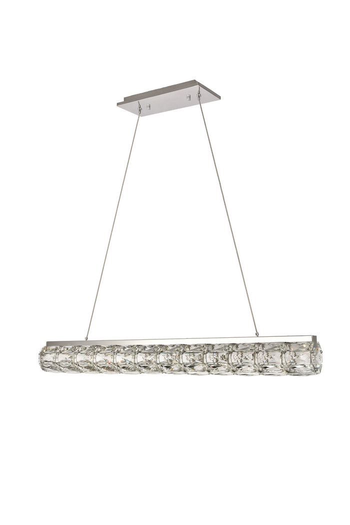 Elegant Lighting LED Chandelier from the Valetta collection in Chrome finish