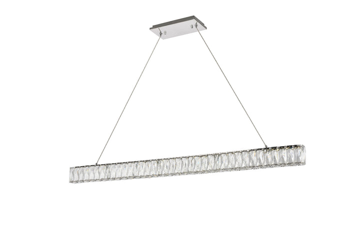 Elegant Lighting LED Chandelier from the Monroe collection in Chrome finish