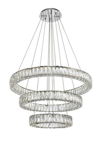 Elegant Lighting - 3503G3LC - LED Chandelier - Monroe - Chrome