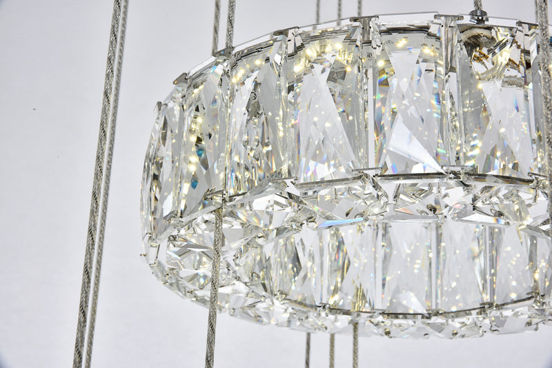 Elegant Lighting - 3503G5LC - LED Chandelier - Monroe - Chrome