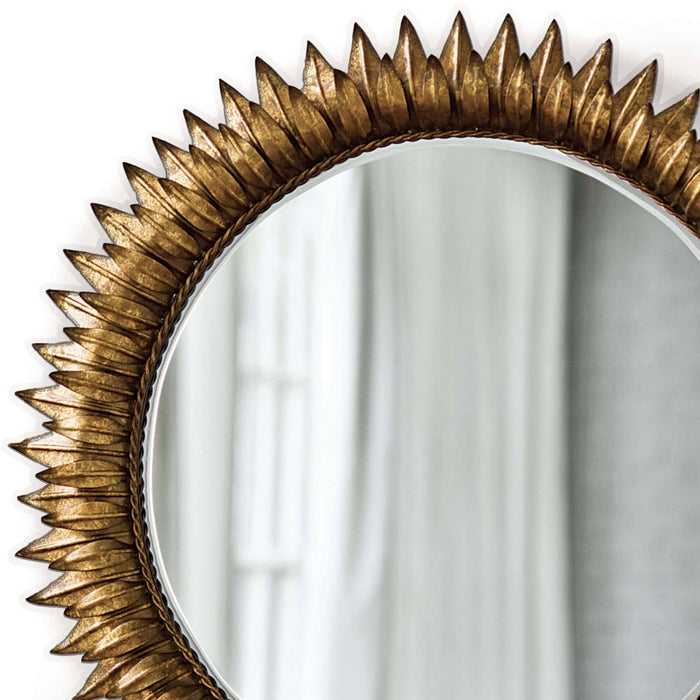 Regina Andrew Mirror from the Sun collection in Gold Leaf finish