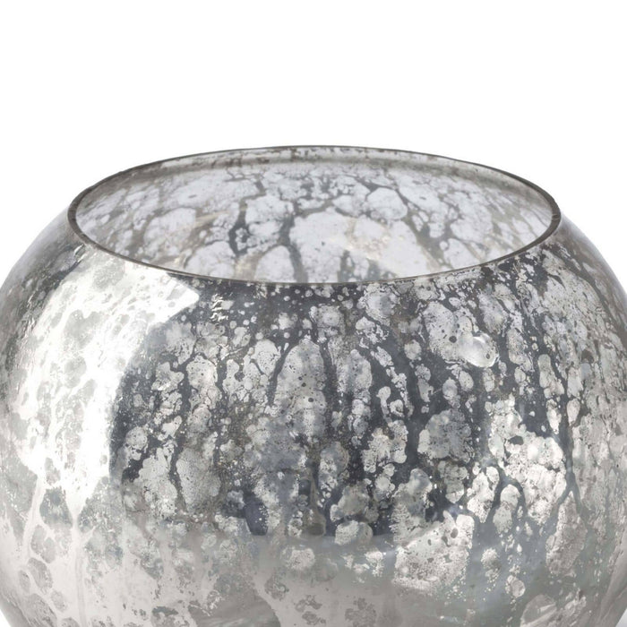 Regina Andrew Bowl from the Votive collection in Antique Mercury finish