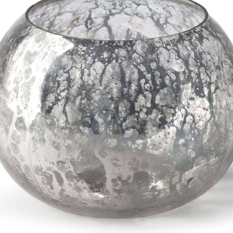 Regina Andrew Bowl from the Votive collection in Antique Mercury finish