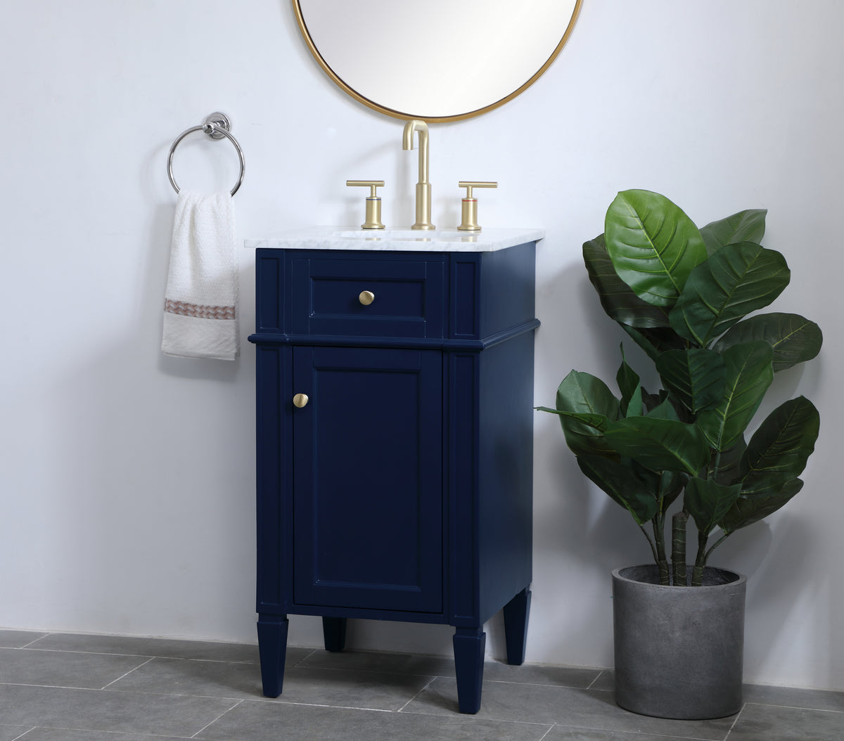 Elegant Lighting - VF12518BL - Single Bathroom Vanity - Park Avenue - blue