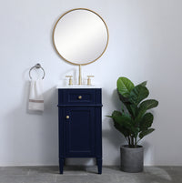 Elegant Lighting - VF12518BL - Single Bathroom Vanity - Park Avenue - blue