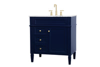 Elegant Lighting - VF12532BL - Single Bathroom Vanity - Park Avenue - blue
