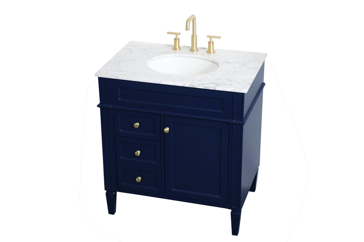 Elegant Lighting - VF12532BL - Single Bathroom Vanity - Park Avenue - blue