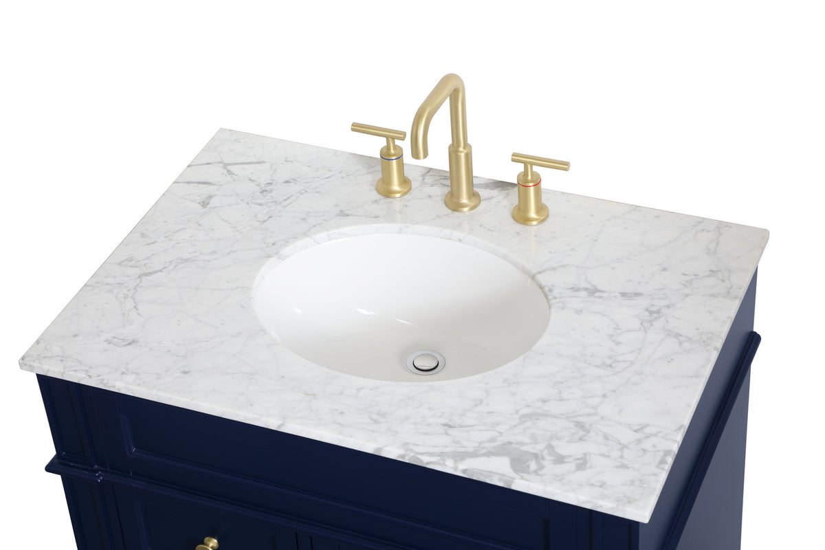 Elegant Lighting - VF12532BL - Single Bathroom Vanity - Park Avenue - blue