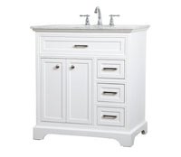 Elegant Lighting - VF15032WH - Single Bathroom Vanity - Americana - white