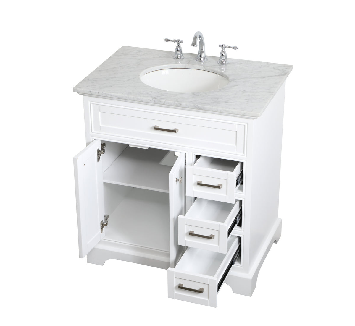 Elegant Lighting - VF15032WH - Single Bathroom Vanity - Americana - white