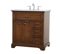 Elegant Lighting - VF15032TK - Single Bathroom Vanity - Americana - Teak