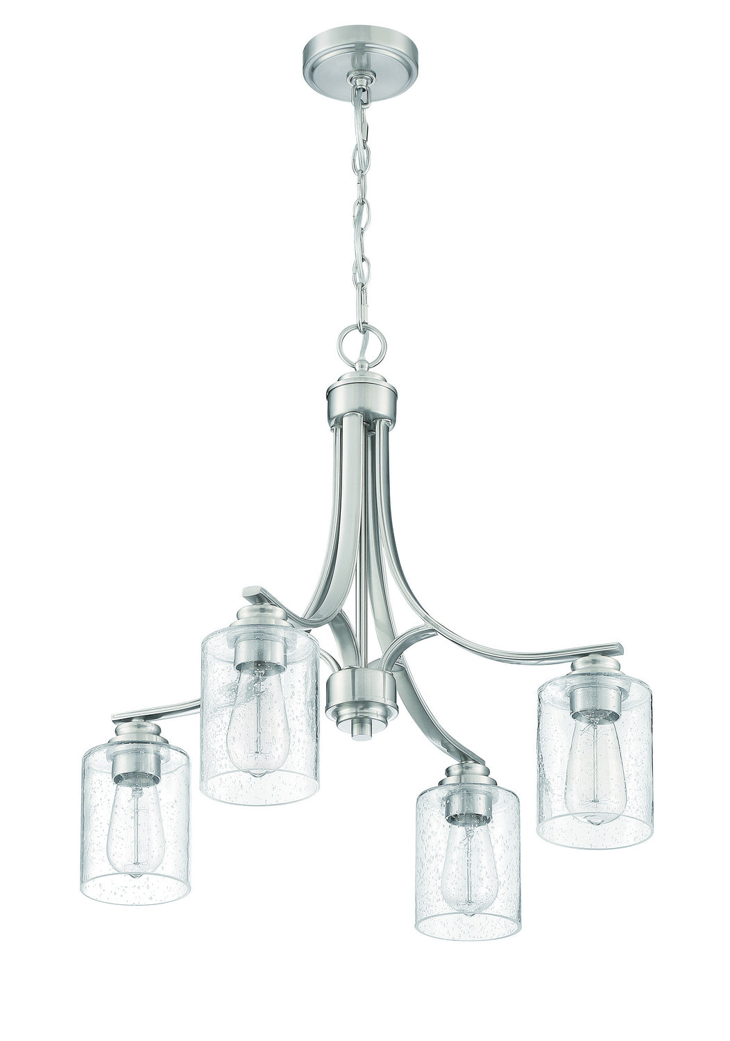 Craftmade - 50524-BNK - Four Light Chandelier - Bolden - Brushed Polished Nickel