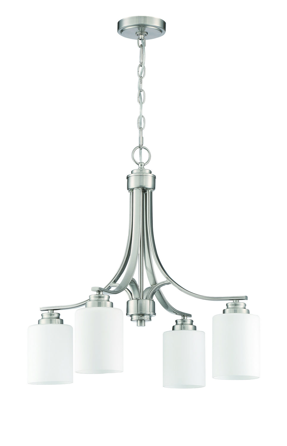 Craftmade - 50524-BNK-WG - Four Light Chandelier - Bolden - Brushed Polished Nickel