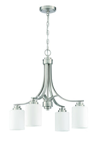 Craftmade - 50524-BNK-WG - Four Light Chandelier - Bolden - Brushed Polished Nickel