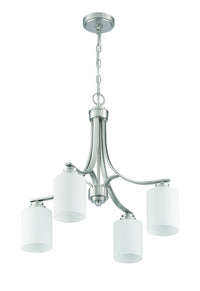 Craftmade - 50524-BNK-WG - Four Light Chandelier - Bolden - Brushed Polished Nickel