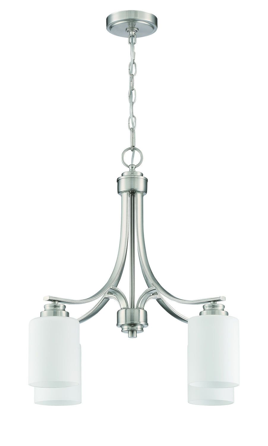 Craftmade - 50524-BNK-WG - Four Light Chandelier - Bolden - Brushed Polished Nickel