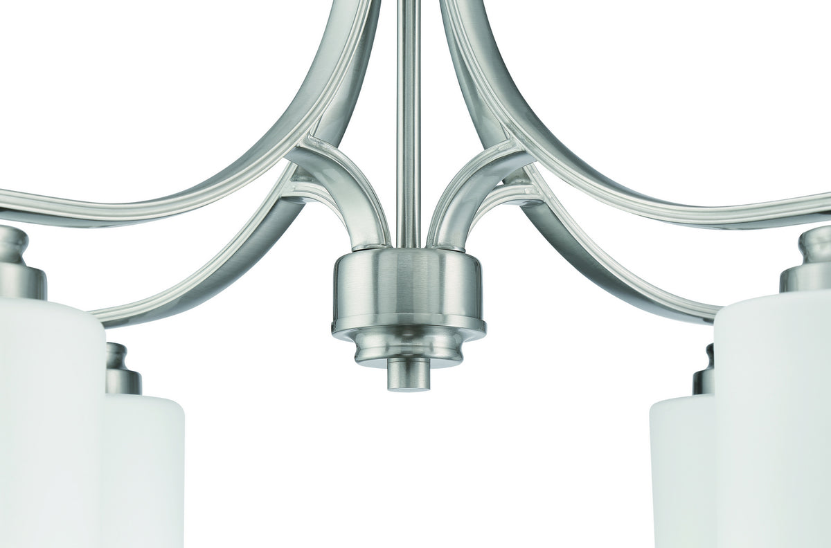 Craftmade - 50524-BNK-WG - Four Light Chandelier - Bolden - Brushed Polished Nickel