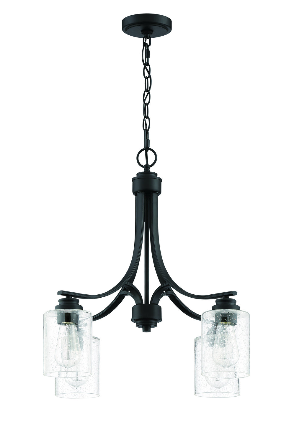 Craftmade - 50524-FB - Four Light Chandelier - Bolden - Flat Black