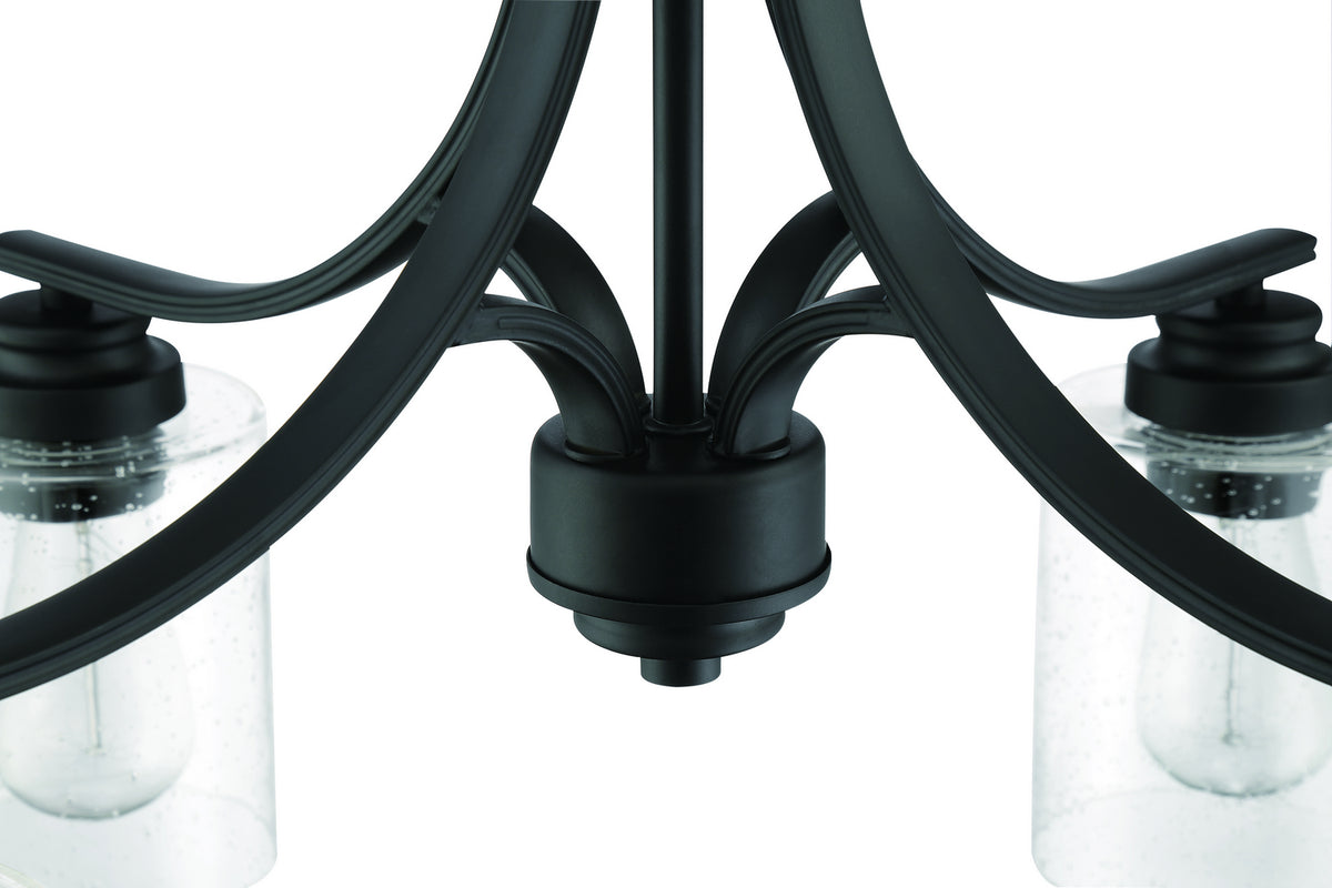 Craftmade - 50524-FB - Four Light Chandelier - Bolden - Flat Black